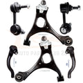 Set of 6 Suspension Control Arms & Tie Rods for Honda Civic (2006–2011)