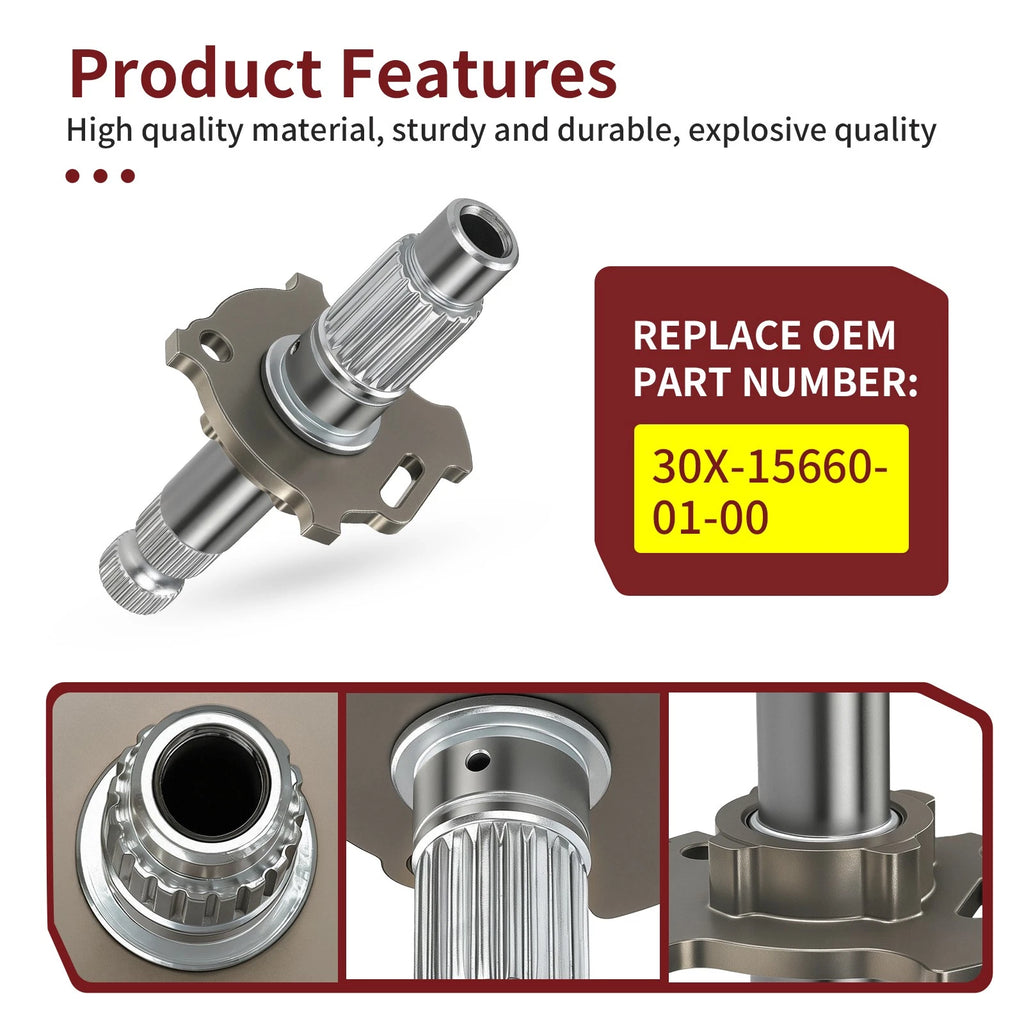 Kickstart Shaft Kick Axle for Yamaha XT250 (1984), XT350 (1985–2000), TT350 (1986–1987)