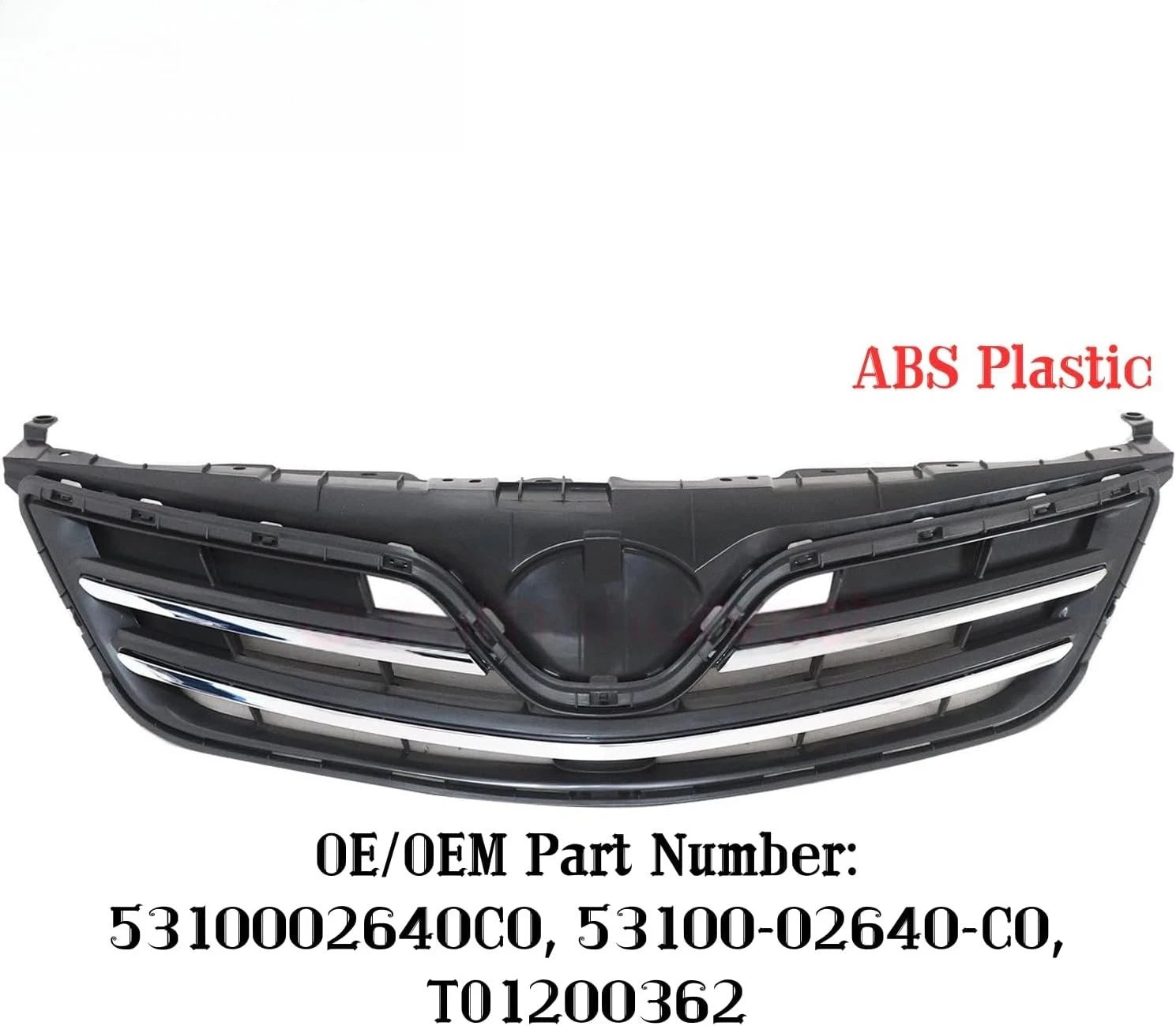 Front Bumper Upper Grille Chrome for Toyota Corolla (2013) 5310002640C0