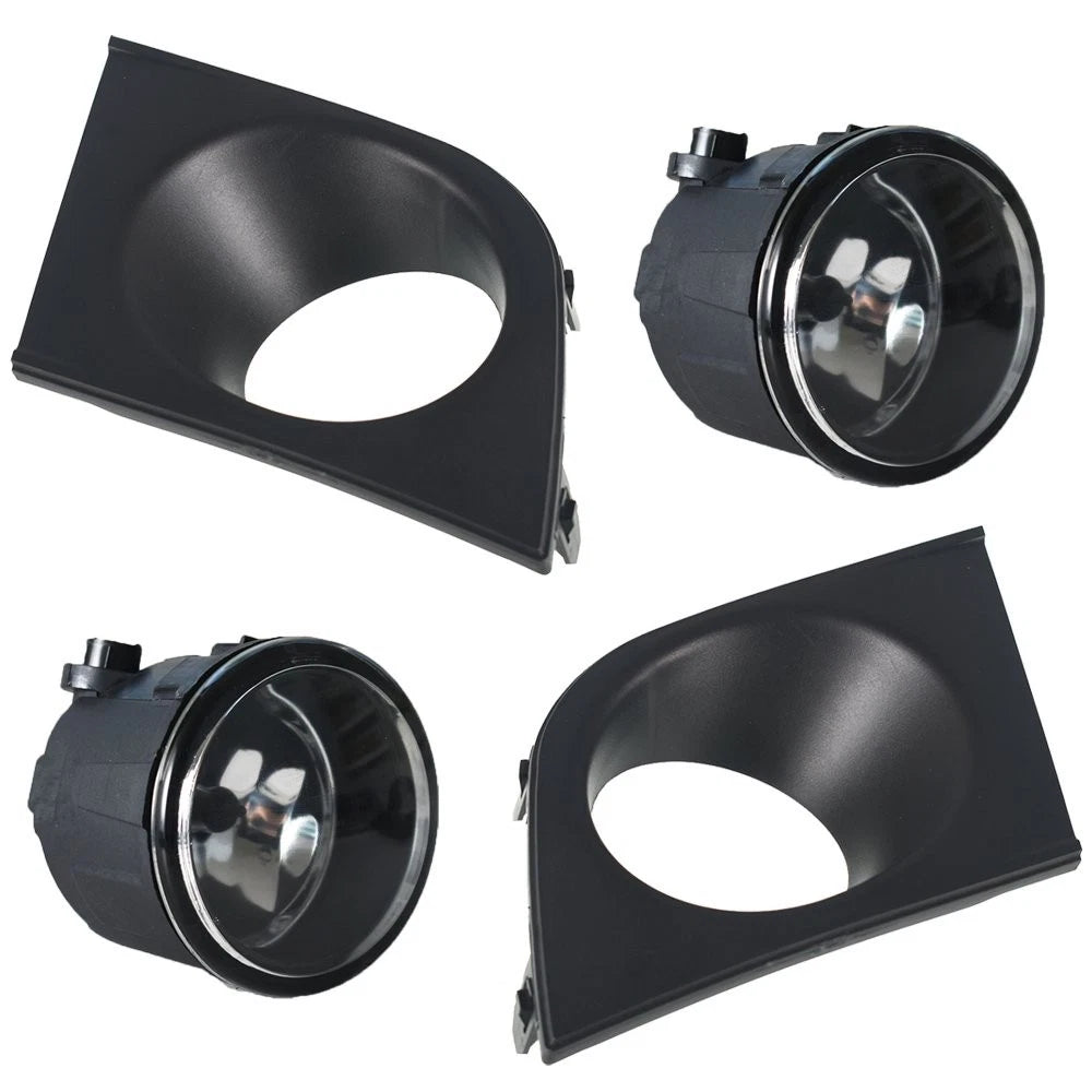 Pair Fog Light Assembly with Switch & Bezel for Nissan Versa (2007–2011)