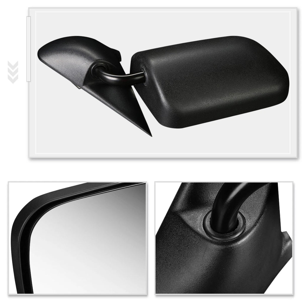 Headlight Pair for Dodge RAM (1994–2002) Black Housing Smoked Lens