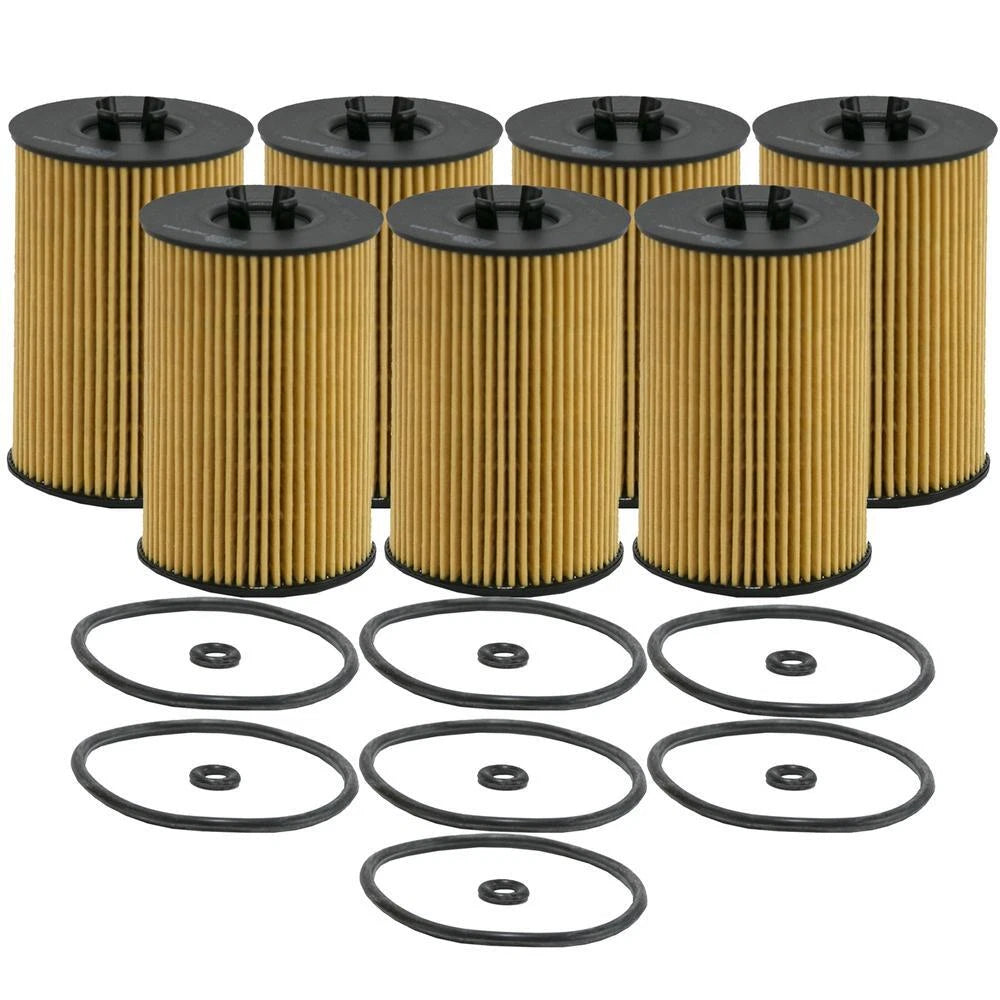 Set of 7 Wix WL10056 Engine Oil Filter Kit for (Metal Free)