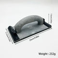 Wall Sanding Tool Set of 2 Dual Sizes 23x11.5cm 18.6x9.55cm Gray Black