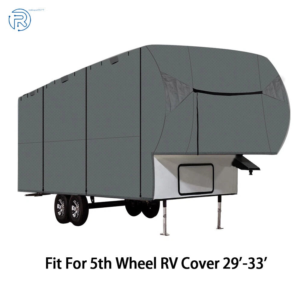 5th Wheel RV Storage Cover for 29'-33' Motorhome (Fits Various Models)