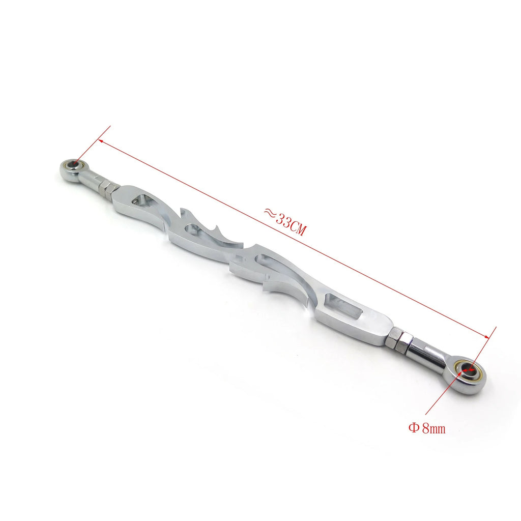 Chrome Flame Shift Linkage for Harley Softail Dyna Wide Glide (1984–2023)