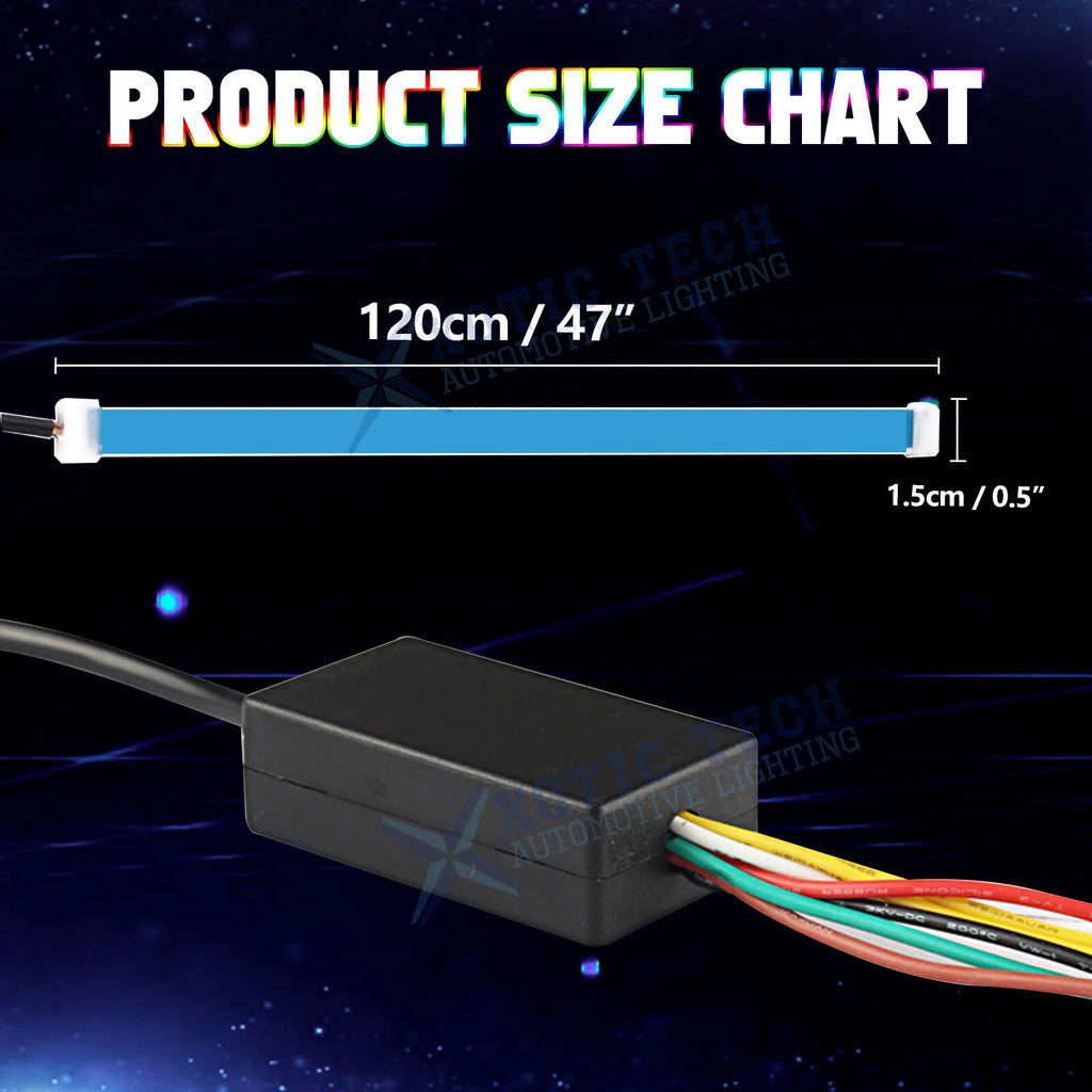 RGB Flowing Rear Tailgate LED Backup Turn Signal Light for Dodge Charger (2011-2023)