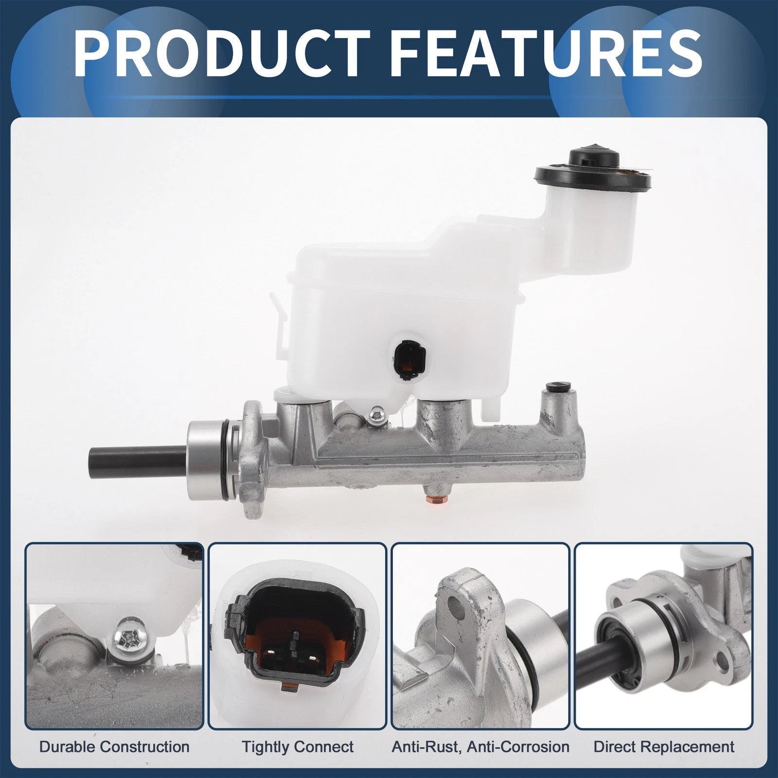 Brake Master Cylinder with Reservoir for Toyota Hilux VII (2005–2015)