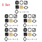 Set of 5 Carburetor Repair Kits for Tillotson Homelite X-12 (RK-23HS, RK-17HS)
