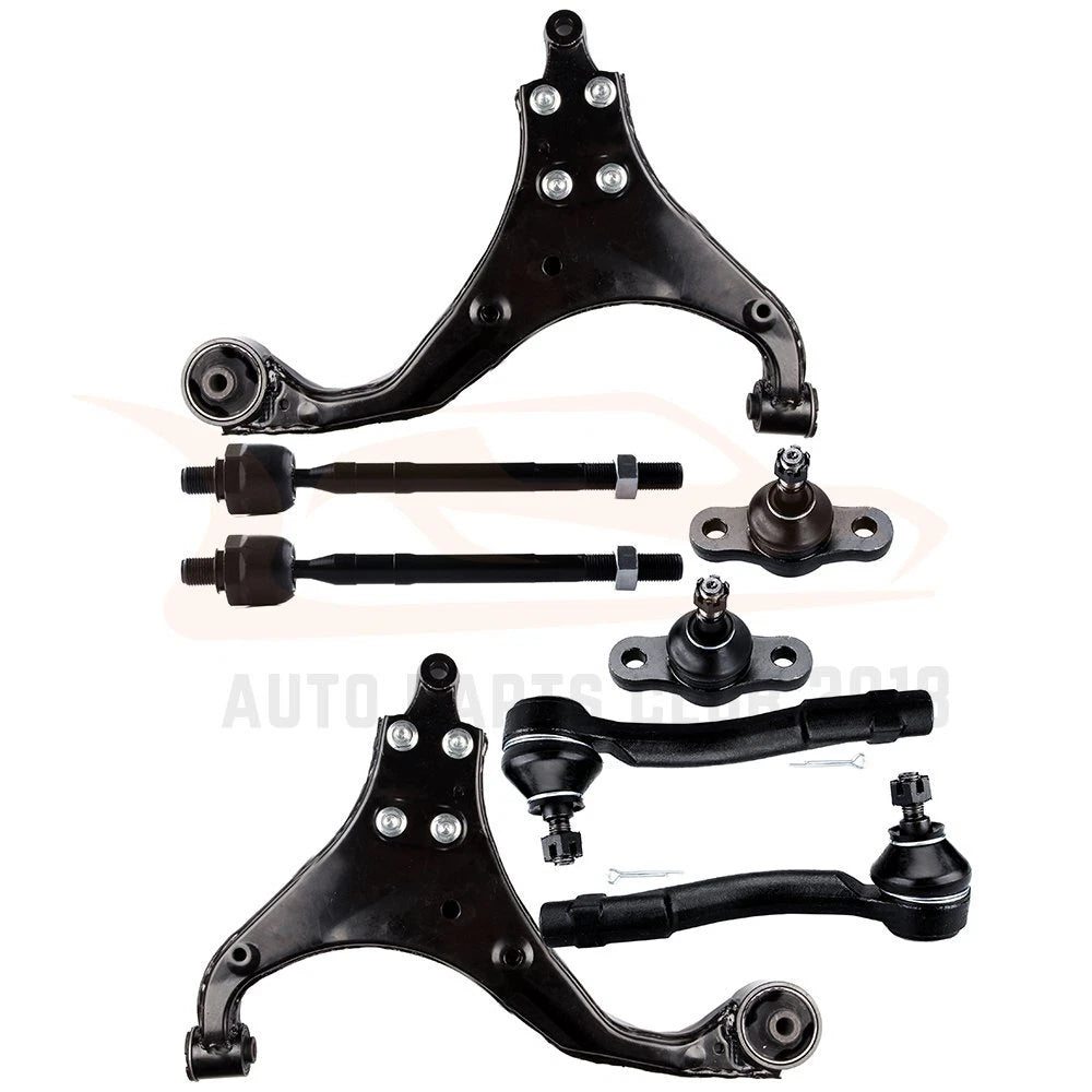Set of 8 Front Lower Control Arms Ball Joints Tie Rods for Ford Tucson (2005–2009)