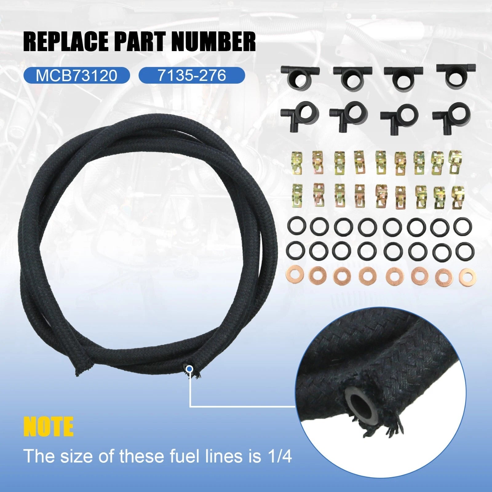 Fuel Injector Return Line Kit for Ford 7.3L Diesel Trucks (1988-1994)
