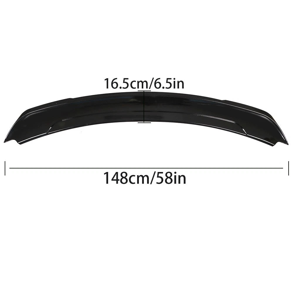 Rear Upper Trunk Spoiler Wing for Ford Mustang (2015–2020) Black GT Style