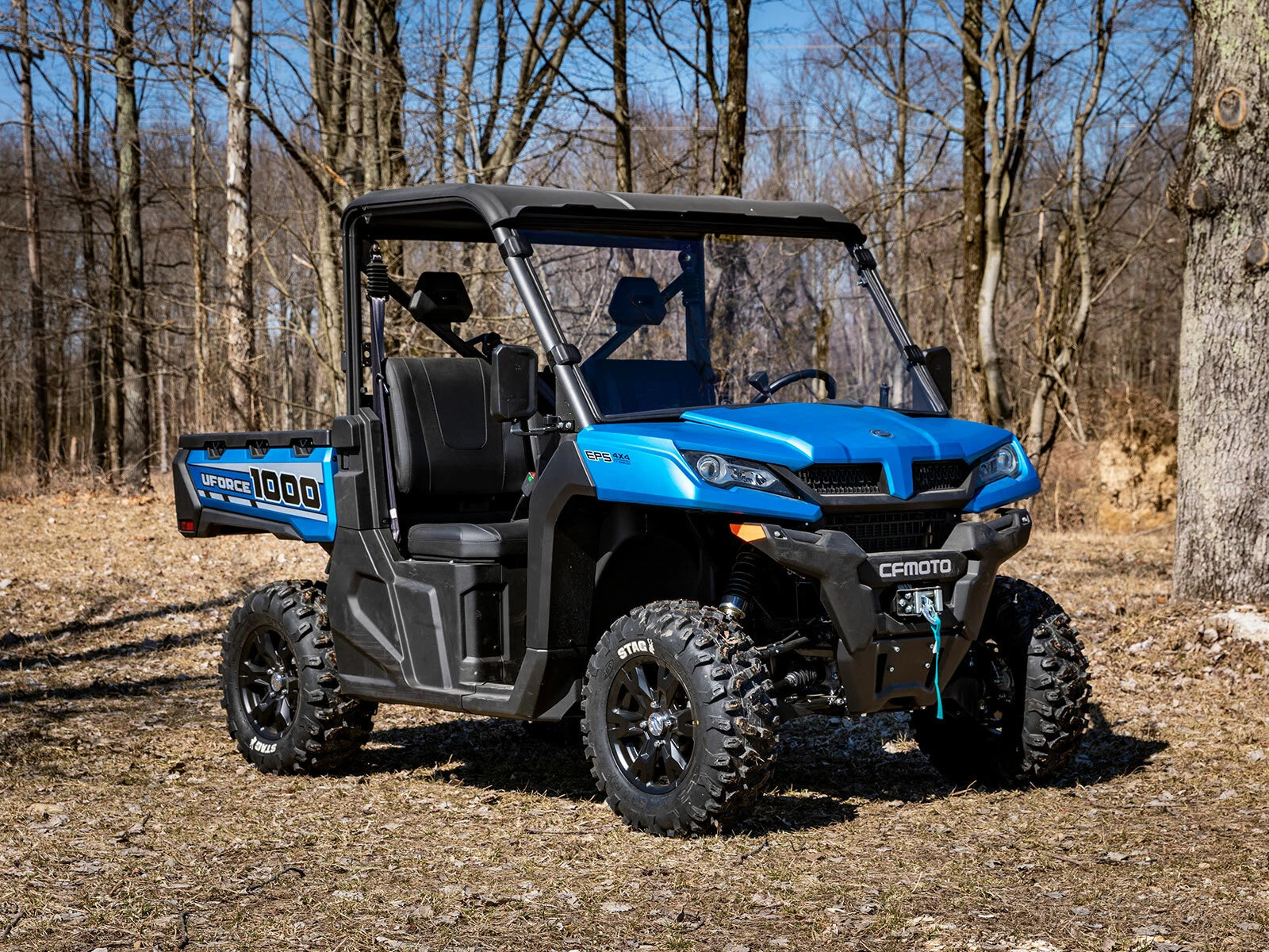 Clear Scratch Resistant Full Windshield for CFMOTO UForce 1000 (2019–2023)