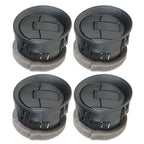 Set of 4 Black Dash AC Heater Air Vents for Ford F-150 (2009–2014)