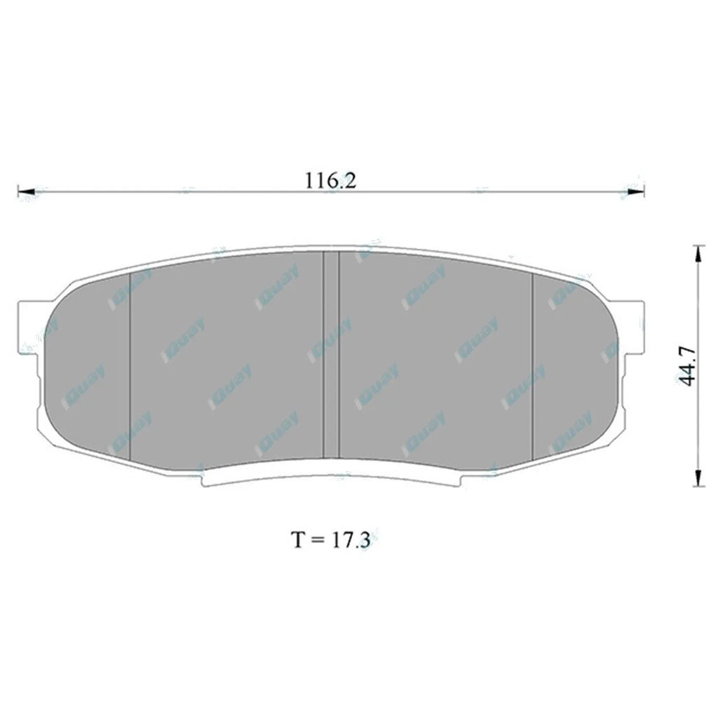Rear Disc Brake Pad Set for Landcruiser 200 Series URJ200 VDJ200 (2007-2021)