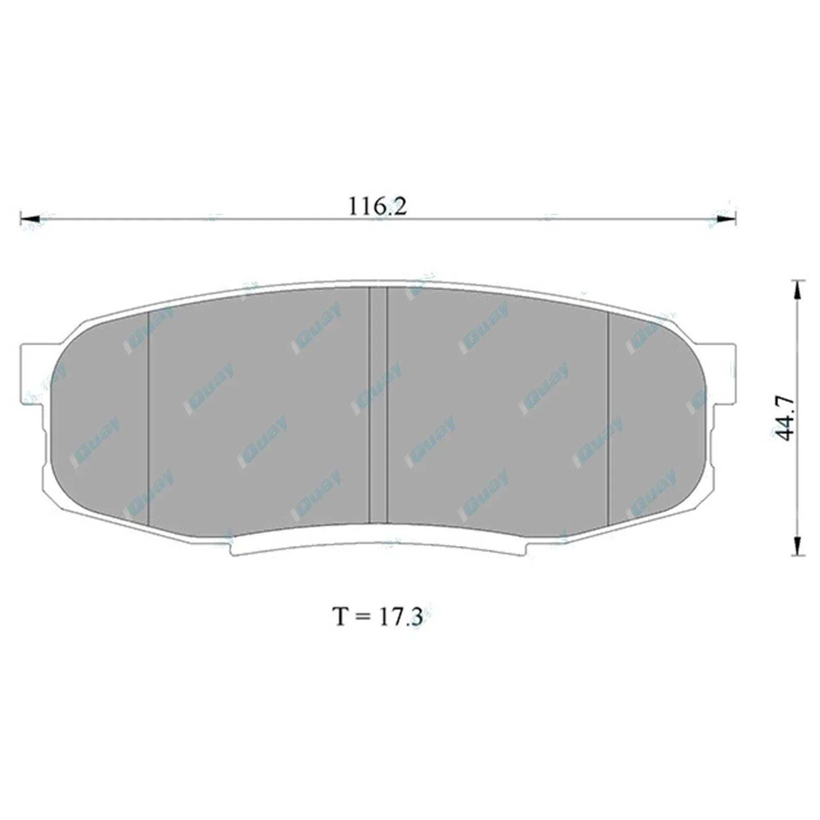Rear Disc Brake Pad Set for Landcruiser 200 Series URJ200 VDJ200 (2007-2021)