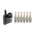 Set of 6 Hitachi Ignition Coils & NGK Spark Plugs for Silverado Sierra 1500 (1999–2006)