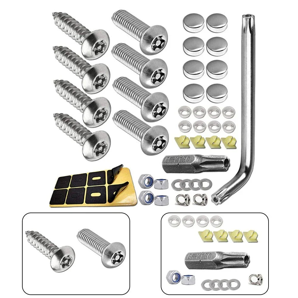 Anti Theft Stainless Steel Screws for Enhanced License Plate Security