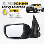 Left Side Mirror for Chevrolet Colorado (2023–2026) W/Heated & Power Adjust 5 Pins
