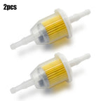2pcs Inline Fuel Filter for Lawn Mower (Fits 6mm & 8mm Hoses)
