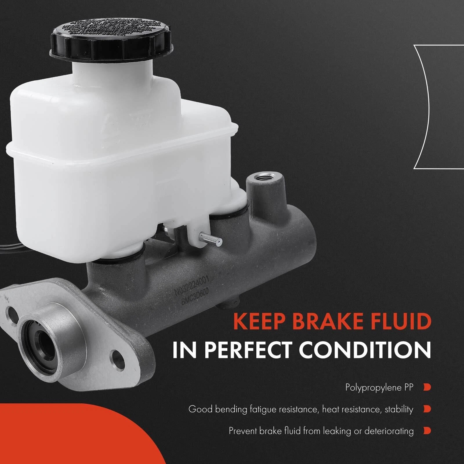 Brake Master Cylinder with Reservoir & Sensor for Hyundai Sonata (1999–2003)