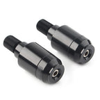 Pair CNC Black Handle Bar Hand Grips End Plug for Yamaha XSR900 (2016–2023)