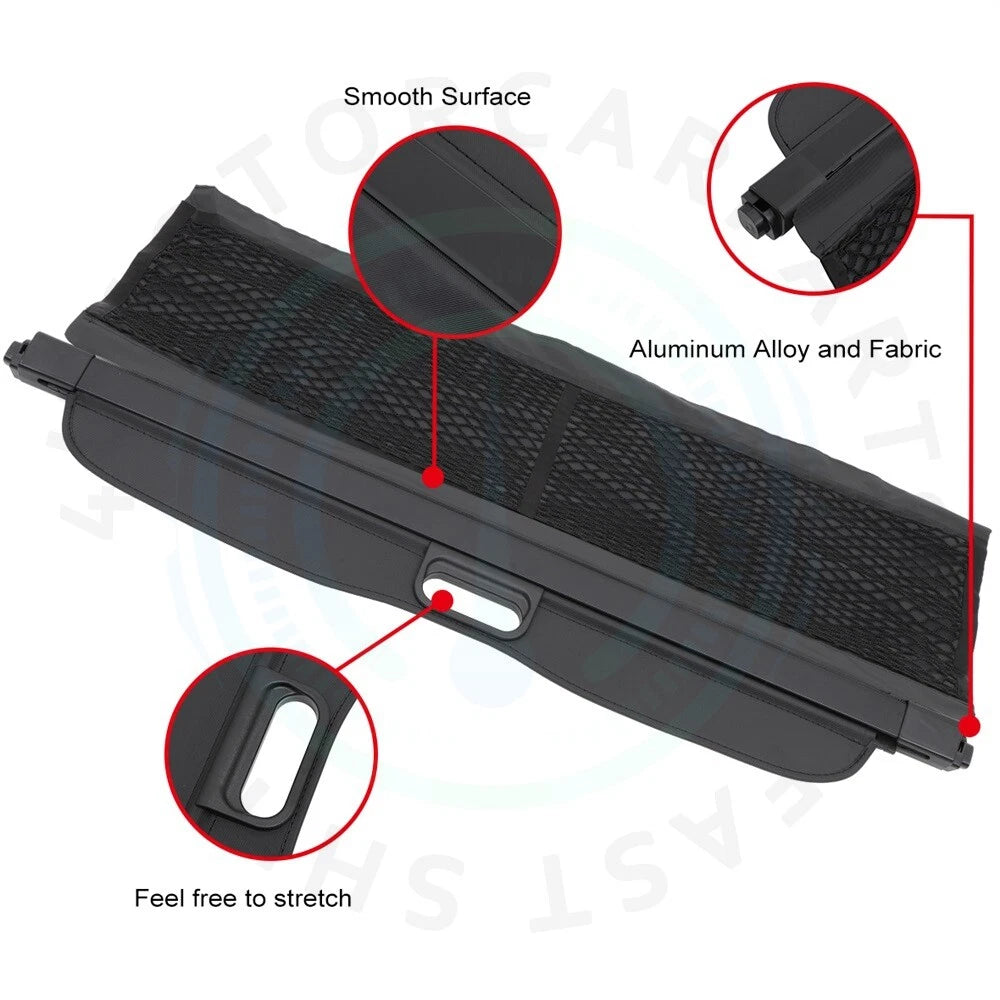 Cargo Cover Tonneau Shade for Smart ForTwo Electric Drive (2016–2018)
