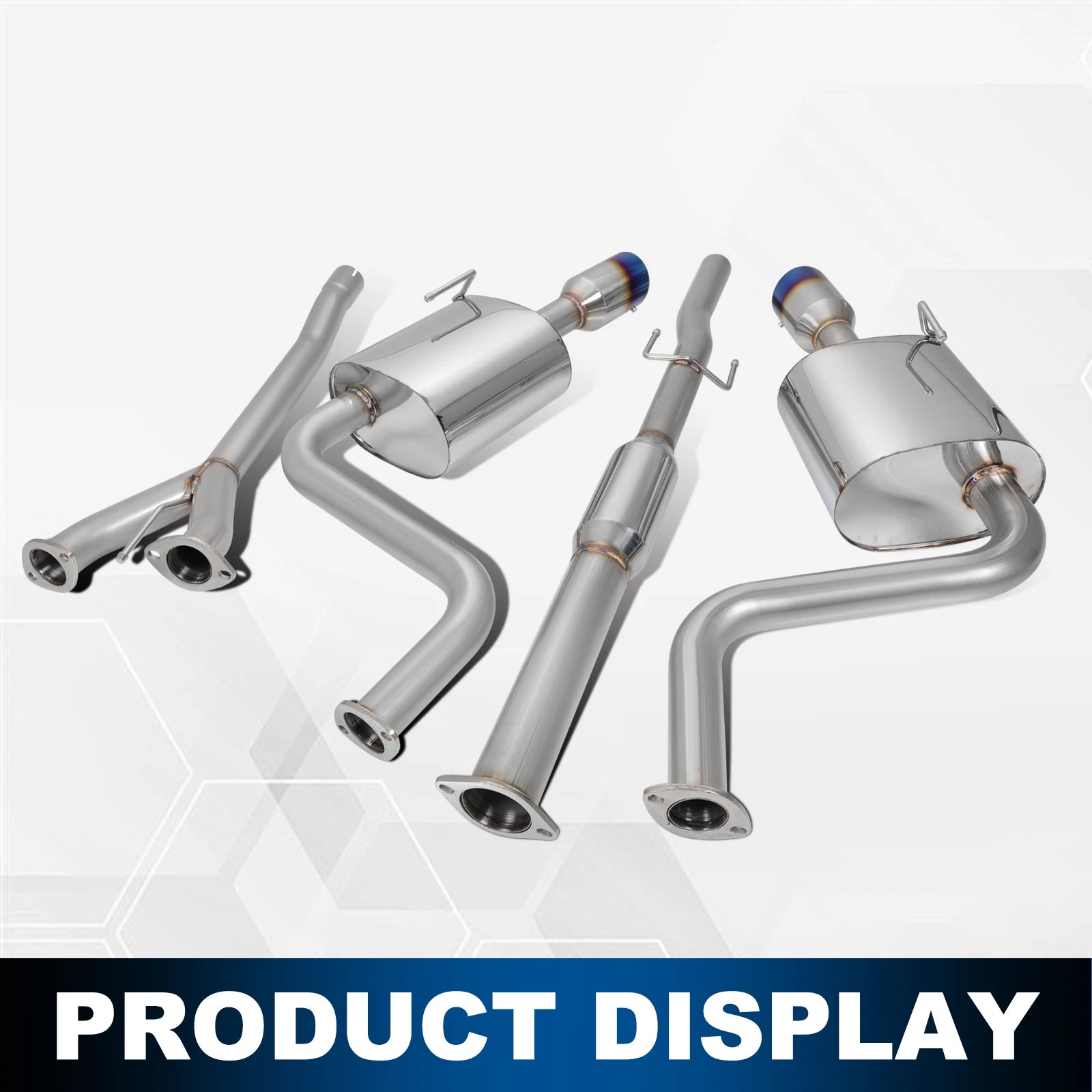 Dual 4" Burnt Tip Muffler Catback Exhaust System for Nissan Maxima (2009–2015)