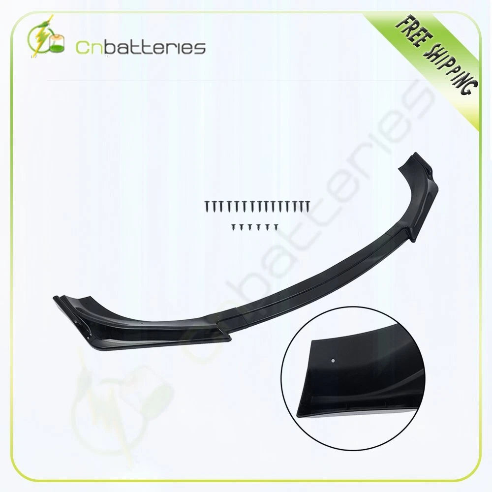 Front Bumper Lip Cover Trim for Hyundai Genesis Coupe (2013–2016) - Painted Black