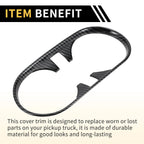 Front Central Cup Holder Cover for Chevy Colorado (2023–2024) Carbon Fiber