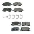 Set of 4 Akebono ProACT Ceramic Brake Pads for Chrysler Dodge Jeep