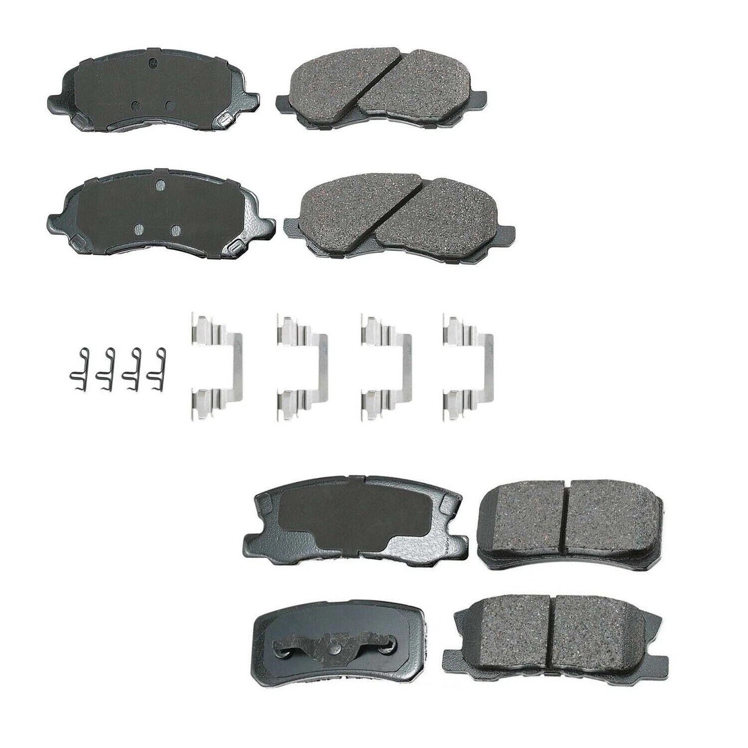 Set of 4 Akebono ProACT Ceramic Brake Pads for Chrysler Dodge Jeep