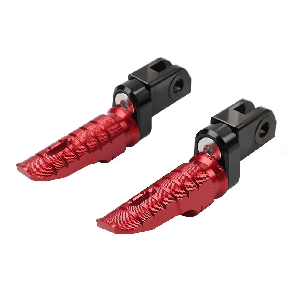 Red Front Footrests for Daytona 675, Street Twin 900 (2006-2024)