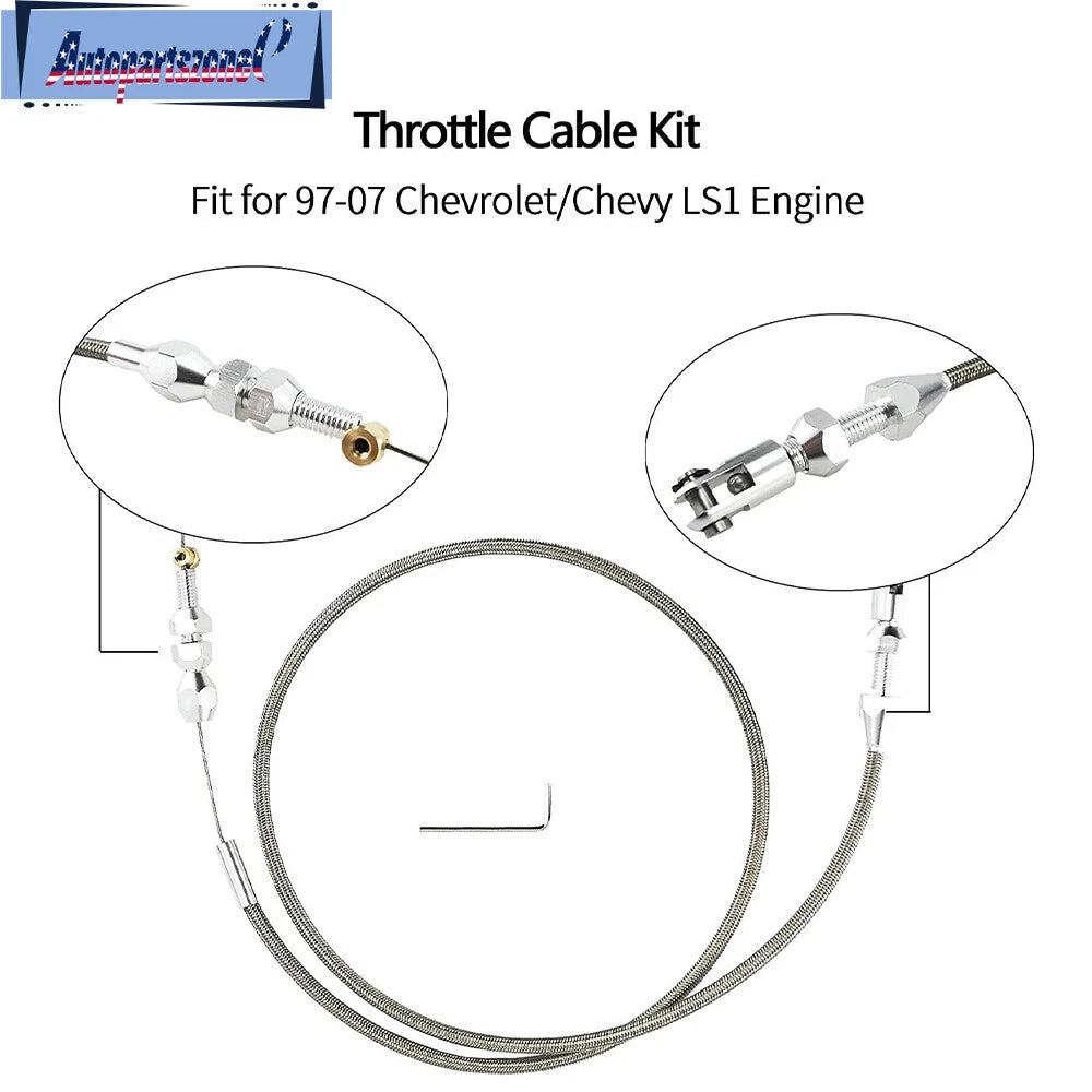 Throttle Cable 36" for Chevrolet LS1 4.8L 5.3L 6.0L 5.7L (1997–2006)