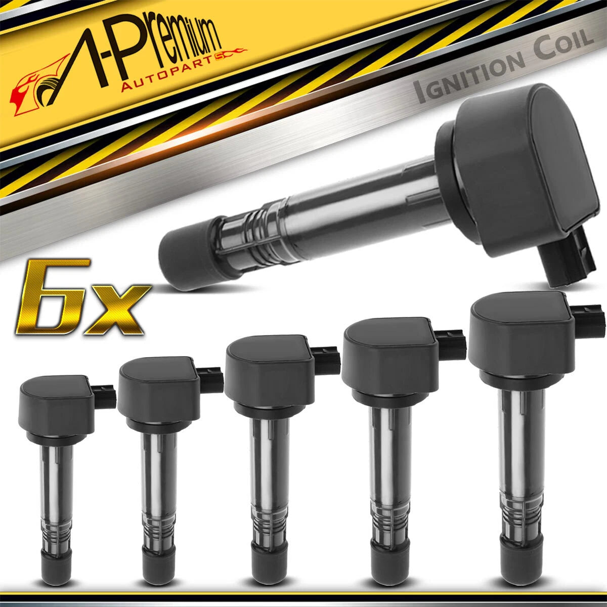 6X Ignition Coil Pack for Honda Pilot (2009–2015) Ridgeline Acura MDX RDX