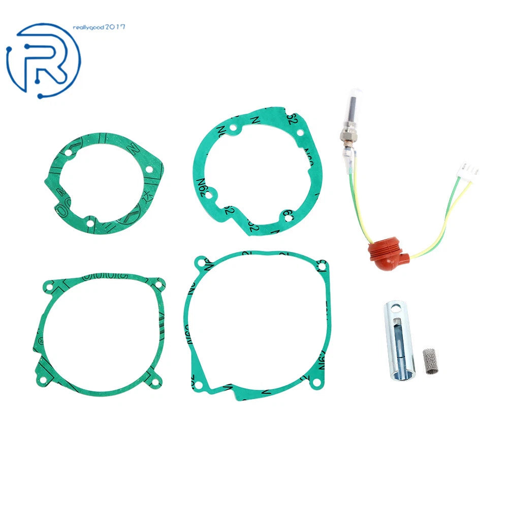 7PCS Diesel Heater Gasket & Ceramic Glow Plug Kit for Car (2KW, 5KW, 8KW)