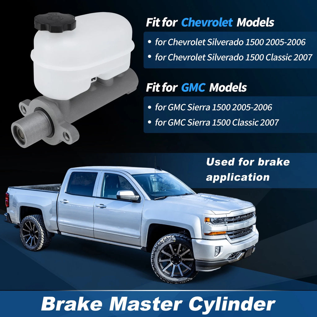 Brake Master Cylinder with Reservoir for Chevy Silverado 1500 (No.M630325)