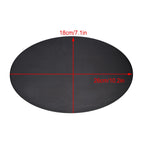 Oval Blank Aluminum Alloy License Plate for Motorcycle (Universal Fit)