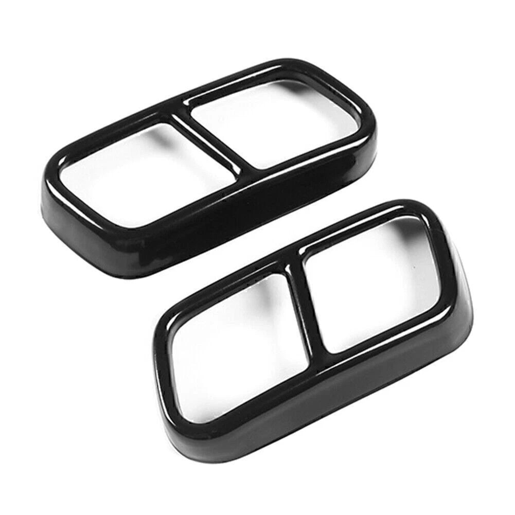 Tail Muffler Exhaust Pipe Cover Trim for BMW 7 Series F01 (2009–2014) Black
