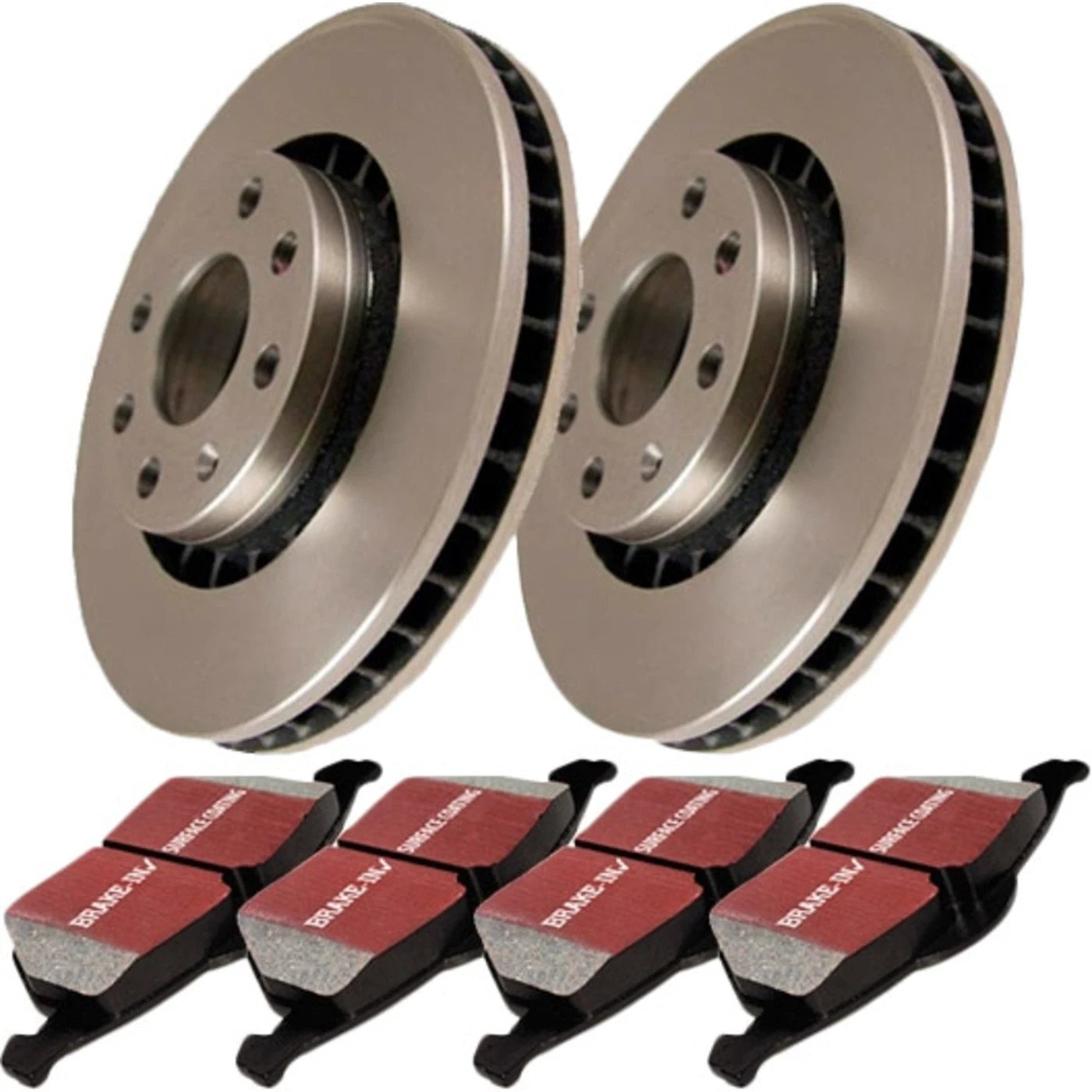 Set of 2 Brake Disc and Pad Kits for Mazda Lincoln MKZ