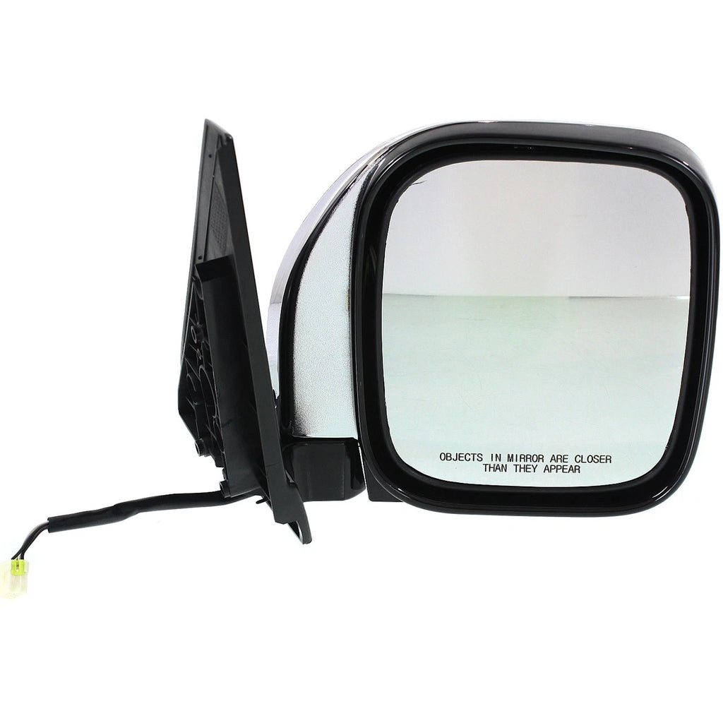 Power Mirror Pair for Mitsubishi Montero (2001–2006) Heated Folding Chrome