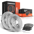 Rear Disc Brake Rotor & Ceramic Pads for Cadillac CTS (2003–2019)