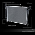 Full Aluminum Cooling Radiator DPI901 for Ford Aerostar (1986–1997)
