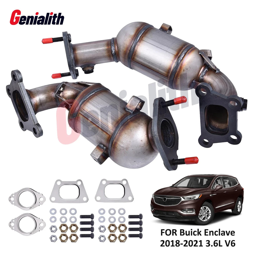 2X Catalytic Converters for Buick Enclave V6 3.6L (2018–2021)