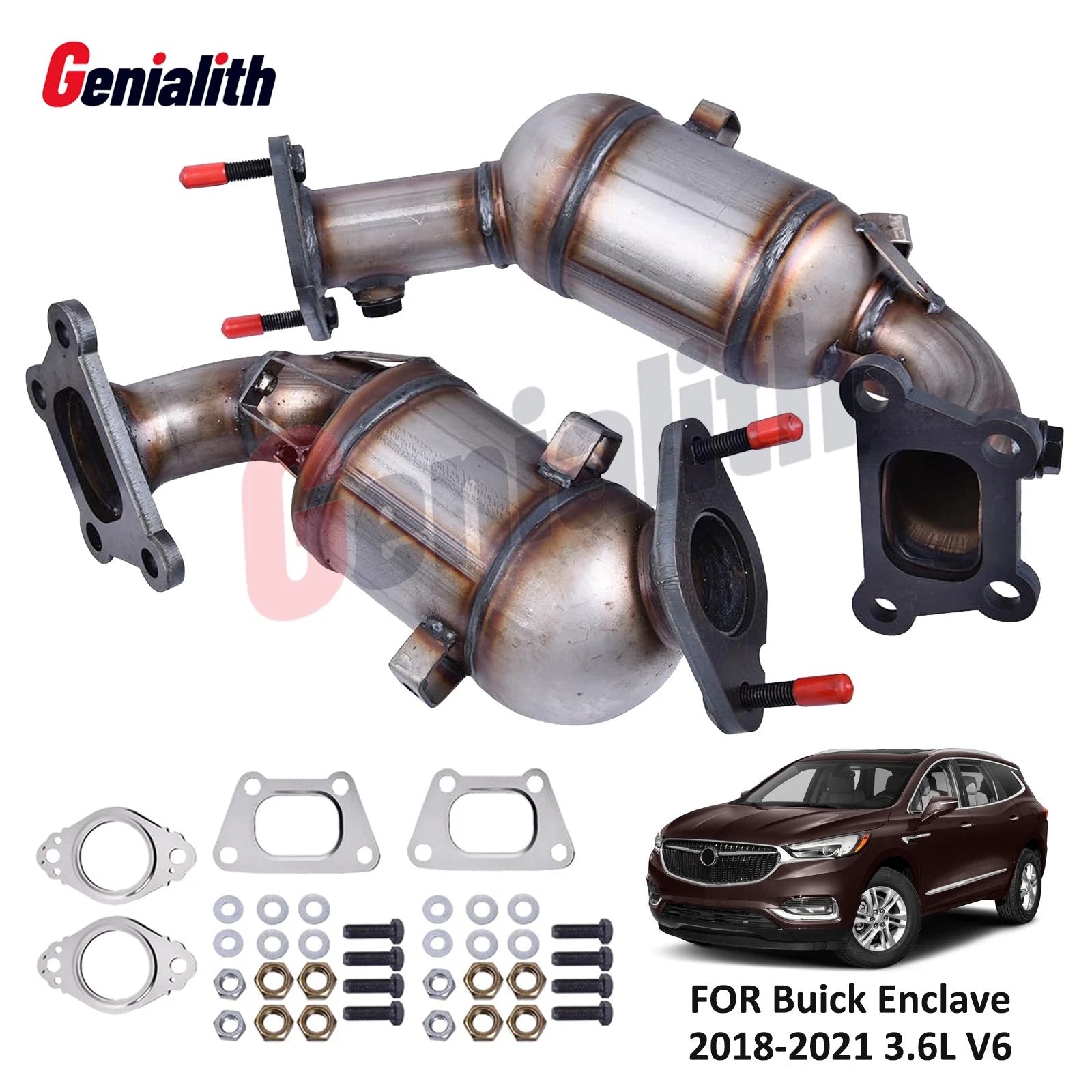 2X Catalytic Converters for Buick Enclave V6 3.6L (2018–2021)