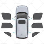 Set of 2 Magnetic Mesh Sun Blind Shades for Lexus NX (2014–2021)