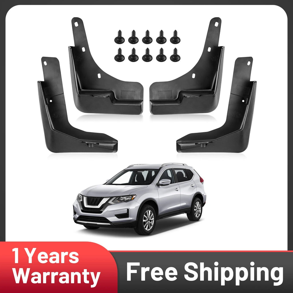 Full Set Mud Flaps and Splash Guards for Nissan Rogue 2.5L (2014–2020)