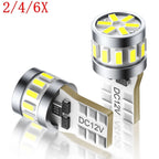 2X T10 168 2825 LED License Plate Light Bulbs for (CANBUS)