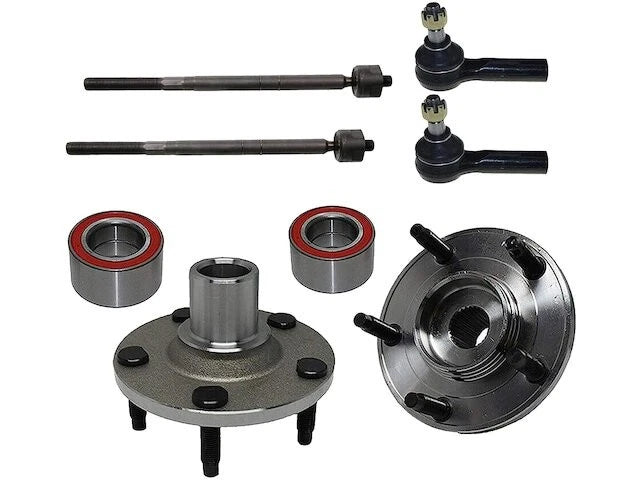 Front Wheel Hub Assembly and Tie Rod End Kit for Mazda Tribute (2001–2007)
