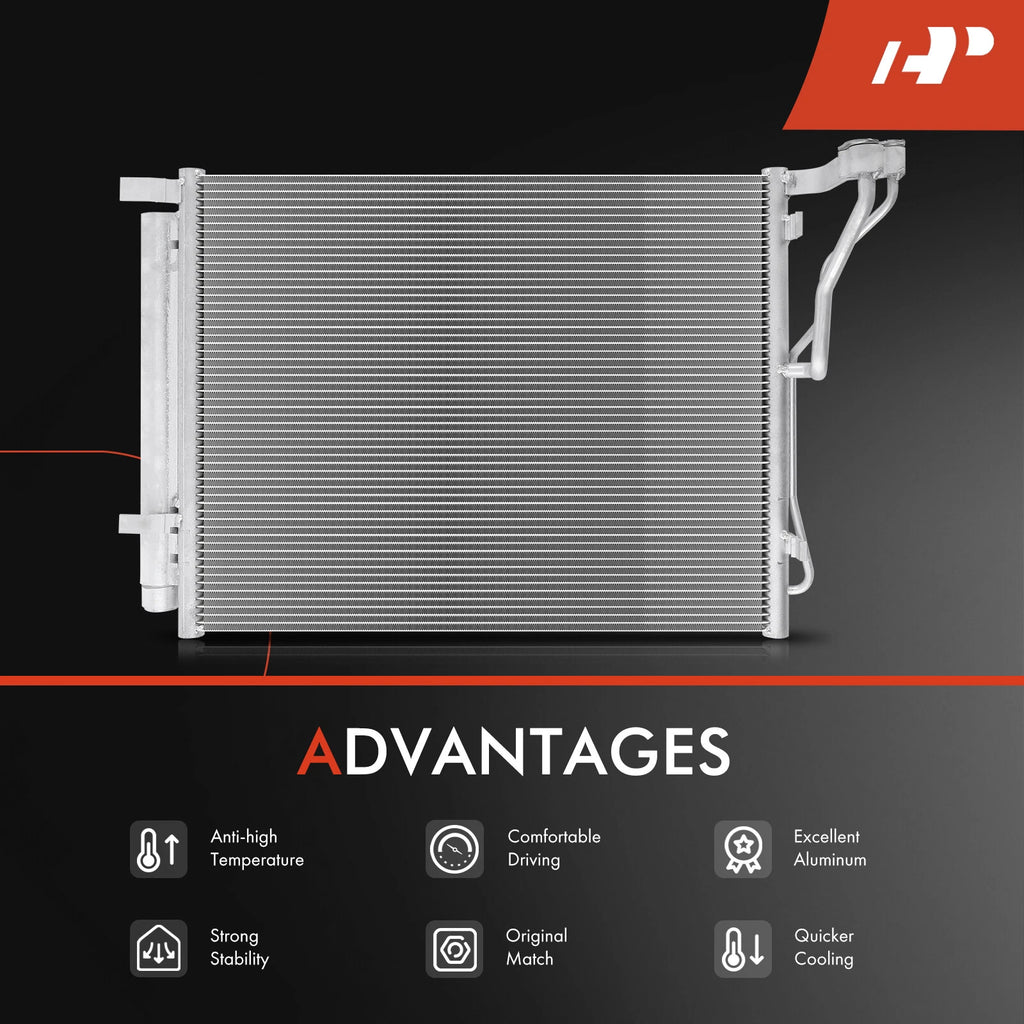 A/C Condenser with Receiver Drier & Bracket for Kia Optima (2011-2015)