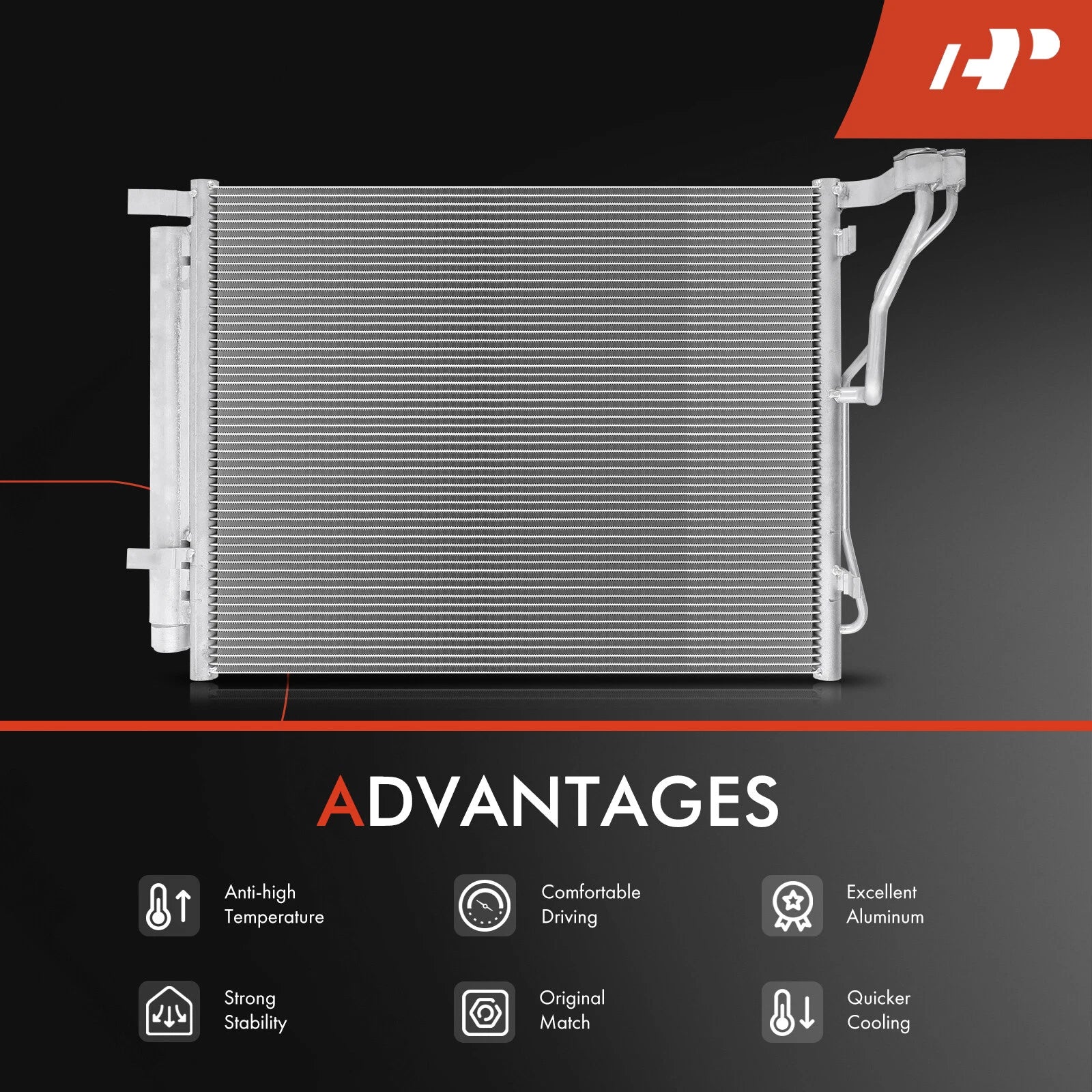 A/C Condenser with Receiver Drier & Bracket for Kia Optima (2011-2015)